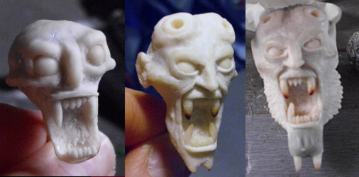 Progression of head sculpt